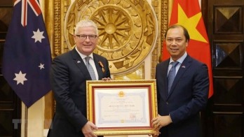 Friendship Order bestowed upon Australian Ambassador