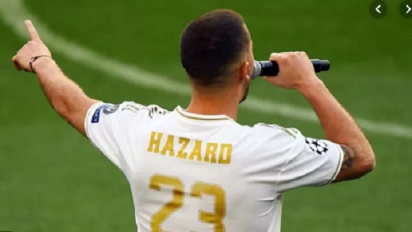 Hazard không thể mặc số 10 hay 7 ở Real Madrid, do đều đã có chủ nên chọn số 23