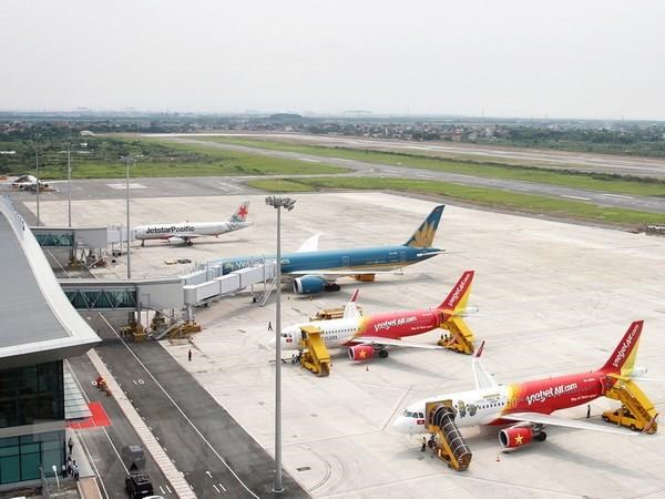 Planes at Cat Bi airport in Hai Phong city (Photo: VNA)