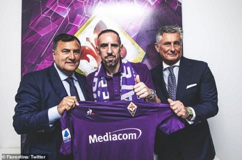 ‘Gã mặt sẹo’ Ribery gia nhập Fiorentina