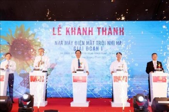 Another solar power plant inaugurated in Ninh Thuan