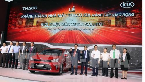 Truong Hai Auto Corporation (THACO) on September 14 inaugurated its upgraded and expanded Thaco KIA factory at the Tam Hiep Industrial Zone in the central province of Quang Nam.(Photo: VNA)