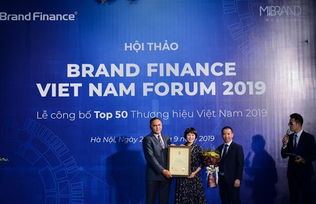 The Military Industry and Telecoms Group (Viettel) takes the lead in the top 50 brands in Vietnam in 2019 (Photo: VNA)