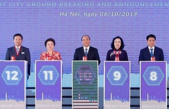 Groundbreaking ceremony for first smart city project in Hanoi