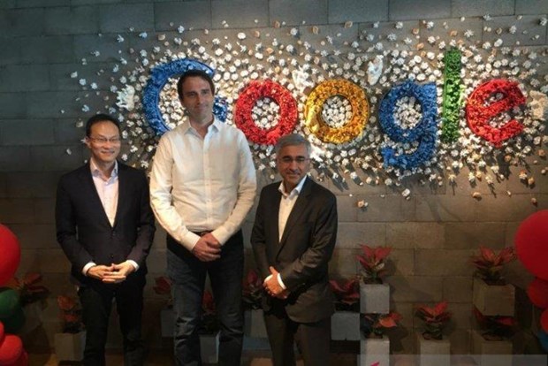 Managing Director of Google Indonesia Randy Jusuf (L) at the Google Indonesia Office in Jakarta (Photo: Antara)