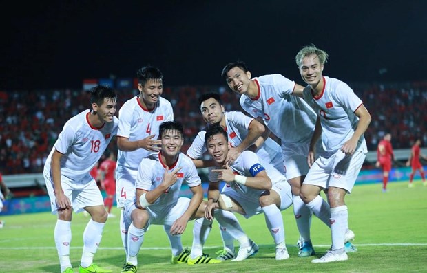 Vietnamese footballers (Photo: VNA)