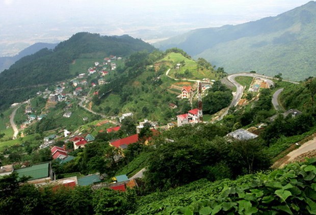 A view of Tam Dao township in Tam Dao district, Vinh Phuc province (Photo: tamdao.vinhphuc.gov.vn)