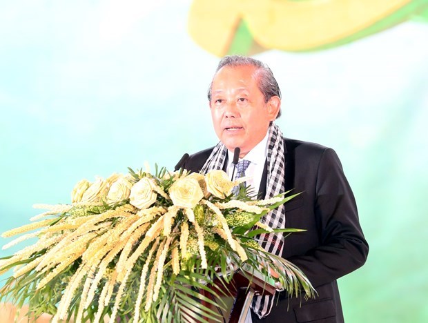 Permanent Deputy Prime Minister Truong Hoa Binh speaks at the event (Photo: VNA)