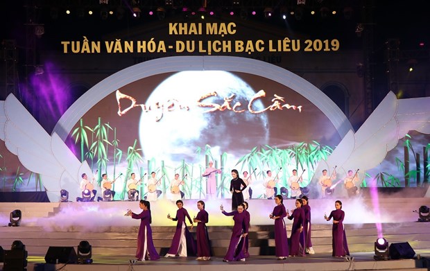 A performance at the opening ceremony of the Bac Lieu Culture – Tourism Week on November 20 (Photo: VNA)