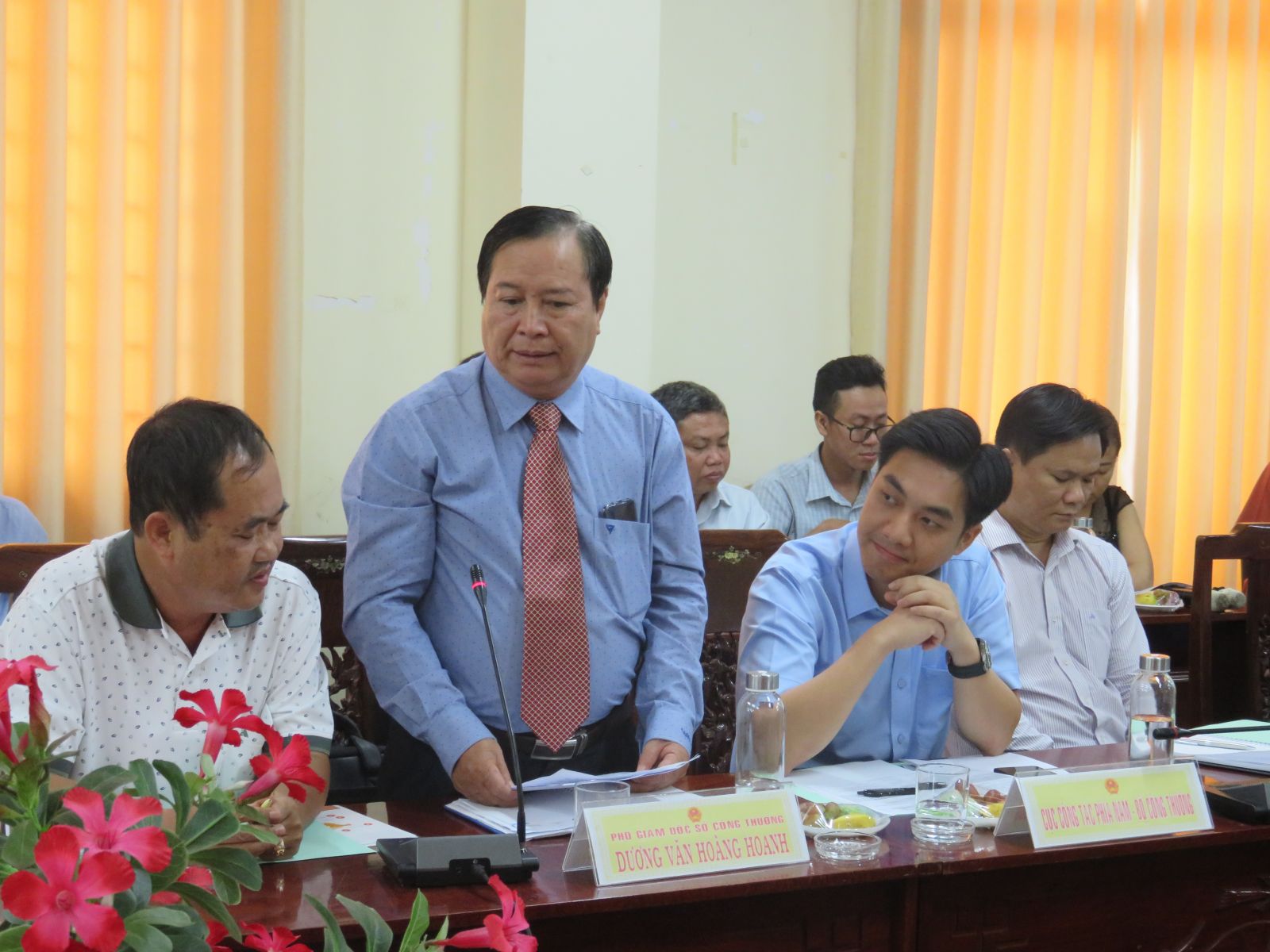 Deputy Director of Department of Industry and Trade - Duong Van Hoang Hoanh informed that Long An had many typical agricultural products such as rice, dragon fruit, seedless lemon and many other processed products