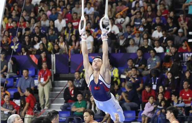 Vietnam earned 8 more gold medals on December 3, the third official competition day at the SEA Games 30 which is going on in the Philippines, keeping its second place in the tally. (Photo: VNA)