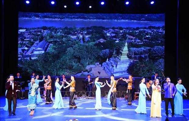 A music performance at the opening ceremony of the Vietnam Culture Week. (Photo: VNA)