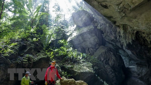 Son Doong Cave in the central province of Quang Binh opened to tourists in 2013 and has become a top adventure destination in Vietnam. (Photo: VNA)