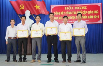 Thủ Thừa tổng kết công tác phổ cập, xóa mù chữ năm 2019