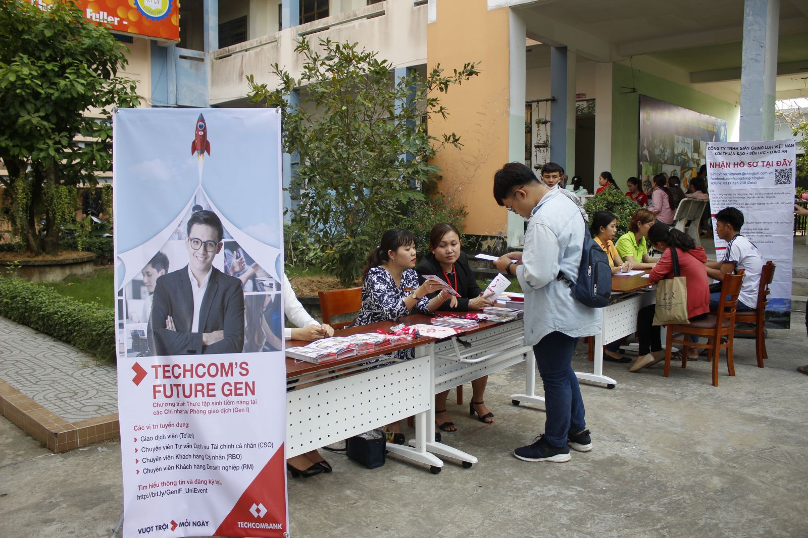 Recruitment stalls for students