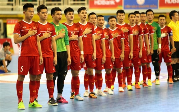 Vietnam’s national futsal team is ready for the 2020 AFC Futsal Championship finals. (Photo vff.org.vn)