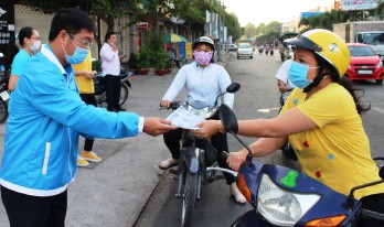 Tuổi trẻ Long An ra quân tuyên truyền phòng, chống bệnh viêm đường hô hấp cấp do chủng mới virus Corona