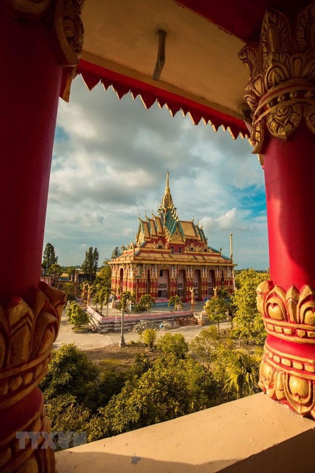 Ghositaram Pagoda of Khmer people in Bac Lieu. (Photo: VNA)