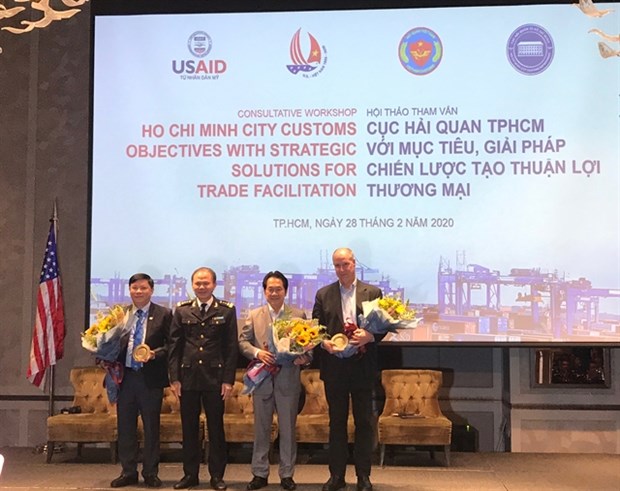 The logistics industry needs further reform, experts tell a conference in HCM City on February 28 (Photo: VNA)