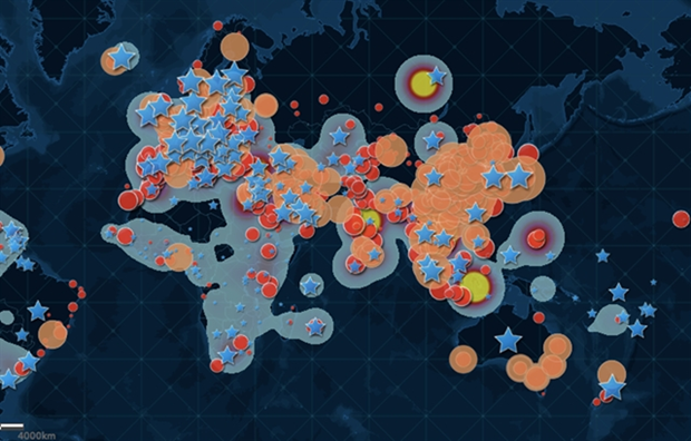 The global early warning system on COVID-19 is available at http://covid19global.net. (Photo: VNA)