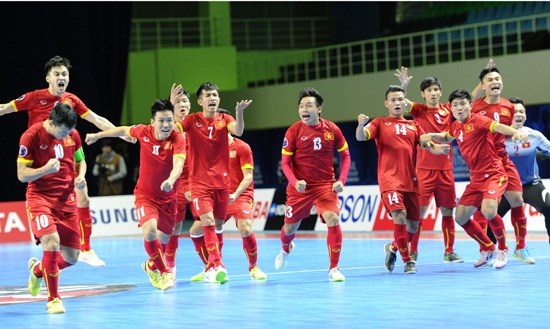 The futsal team of Vietnam (Photo: AFC)