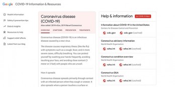 Google ra mắt trang web Covid-19