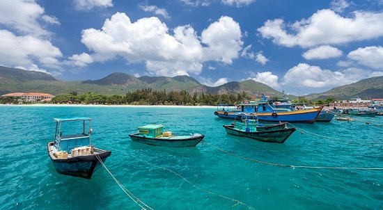 Con Dao Island, a popular tourist attraction in Ba Ria-Vung Tau, is closed to visitors as a preventive measure against the COVID-19 spread. (Photo: VNA)