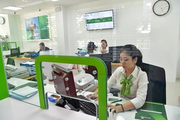 A transaction office of Vietcombank in Laos (Photo: Vietcombank)