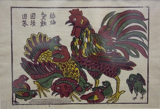 A painting of the Dong Ho folk painting genre (Photo: VNA)