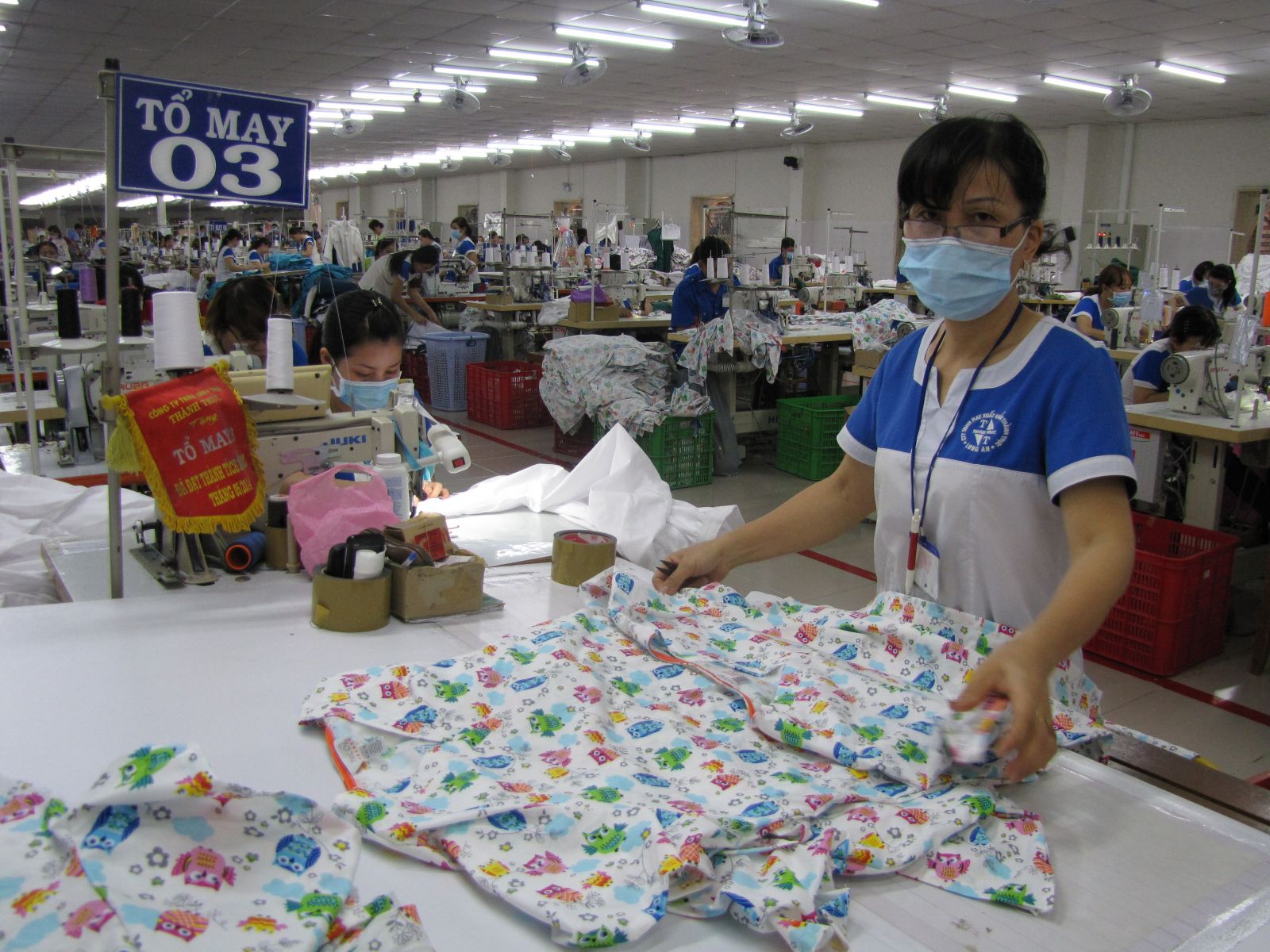 Enterprises import many items, including raw materials for textile industry