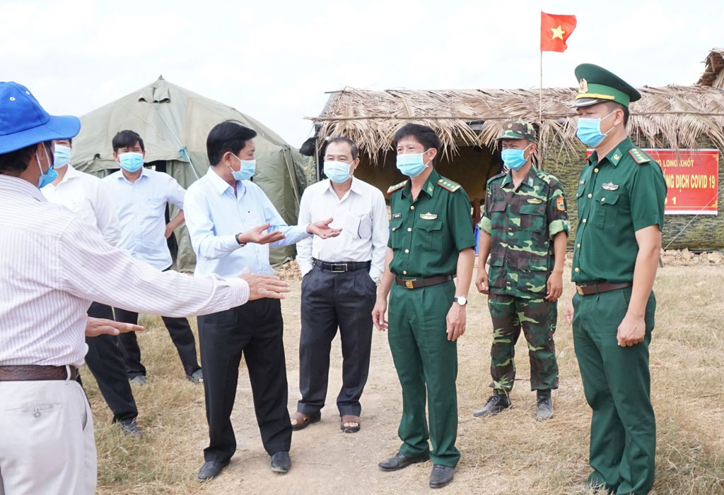 Checking the disease prevention and control activities at the border guard stations on duty on the borderlines