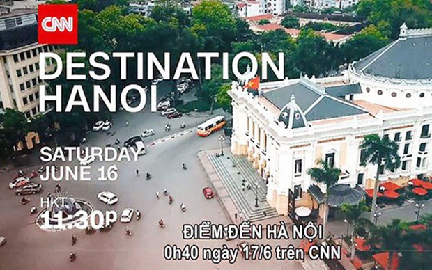 An image from an advertising film on Hanoi made by CNN last year. (Photo: tienphong.com.vn)