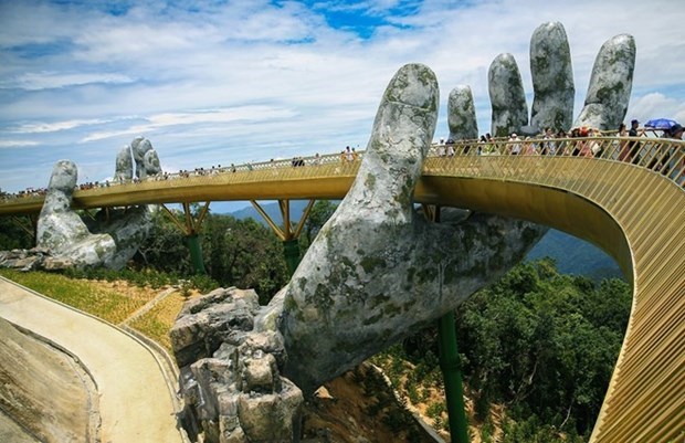 Cau Vang (Golden Bridge) (Photo: VNA)