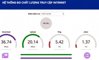 Tốc độ internet ở Việt Nam đạt mức cao trên thế giới