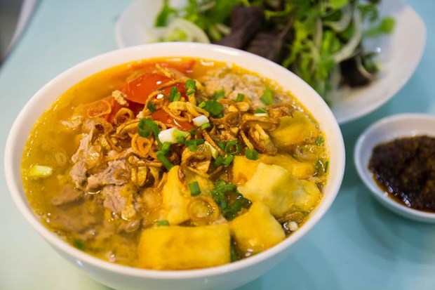 Bun Rieu Cua (Crab noodle soup) (Photo: Le Figaro)