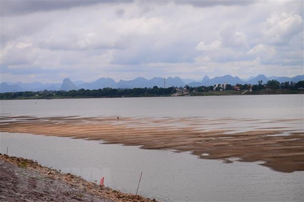 Mekong River water level in Thailand (Photo: VNA)