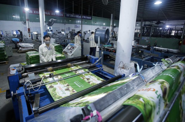 A packaging factory in Kim Dong district, Hung Yen province (Photo: VNA)