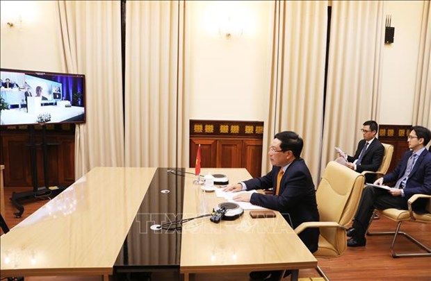 Deputy Prime Minister and Minister of Foreign Affairs Pham Binh Minh attends the UN Security Council high-level Arria-formula meeting “75 years from the end of the Second World War on European Soil – lessons learned for preventing future atrocities, responsibility of the Security Council.” (Source: VNA)