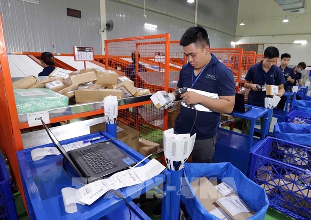 Staff at Lazada e-commerce platform (Photo: VNA