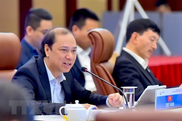 Deputy Foreign Minister Nguyen Quoc Dung, head of the ASEAN Senior Officials' Meeting (SOM) Vietnam (Photo: VNA) 