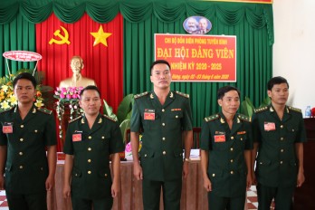 Đại hội đảng viên Chi bộ Đồn Biên phòng Tuyên Bình thành công tốt đẹp