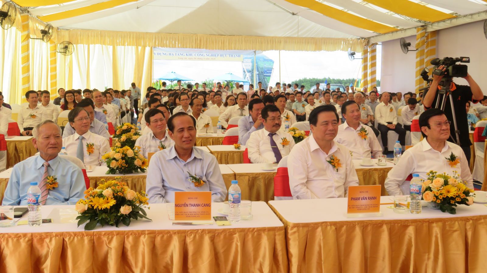 Delegates attended the groundbreaking ceremony