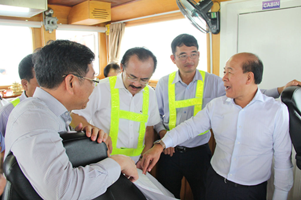 The mission acknowledge the professionalism and methodology of Dong Tam Group when they attempt to build Long An International Port (IP)