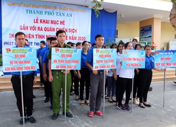 TP.Tân An khai mạc hè và ra quân Chiến dịch Thanh niên tình nguyện 2020