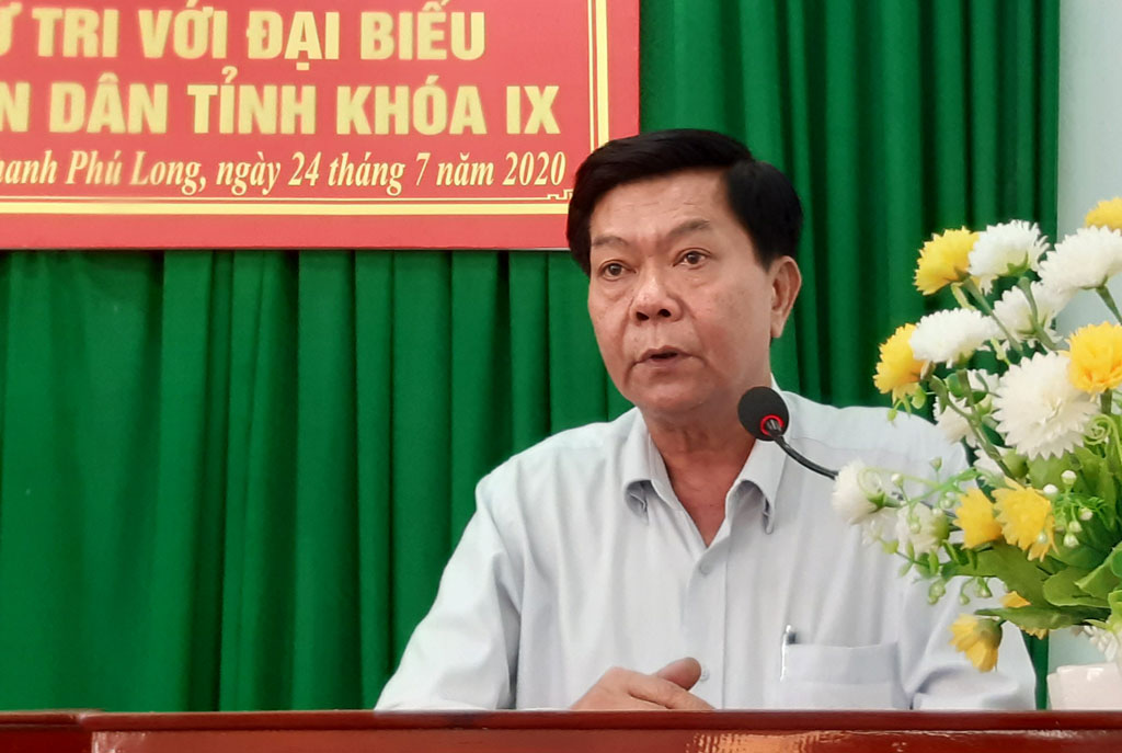 Chairman of the Provincial People's Committee - Tran Van Can meets voters of Chau Thanh district