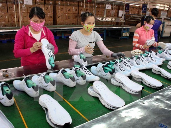 Footwear exports were estimated to hit 9.53 billion USD in the first seven months of 2020 (Photo: VNA)