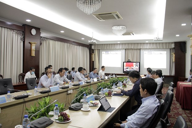 Overview of the virtual meeting in the southern region (Photo courtesy of PetroVietnam)