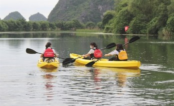 Kayak tours on offer at Trang An Scenic Landscape Complex