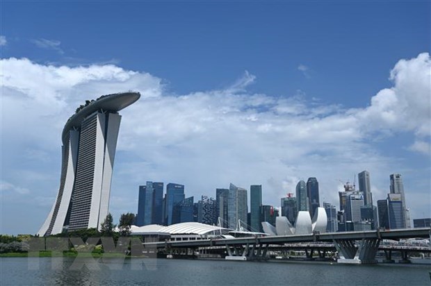 Financial district of Singapore (Source: VNA) 