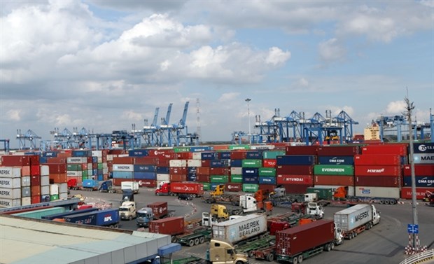 Cat Lai Port in HCM City. Small and medium-sized logistics enterprises need to embrace digital transformation to enhance their global competitiveness post-pandemic, an online conference on the logistics industry heard recently. (Photo: VNA)